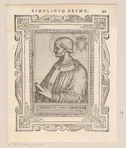 Portrait of Pope Simplicius