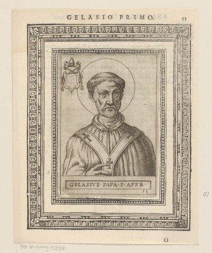 Portrait of Pope Gelasius I