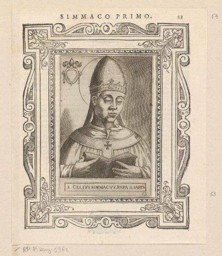 Portrait of Pope Symmachus