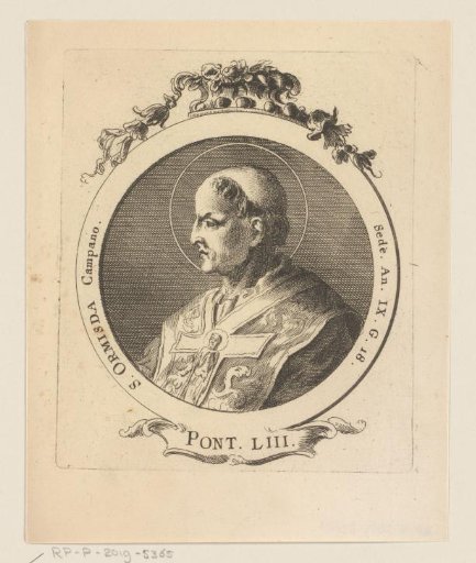 Portrait of Pope Hormisdas