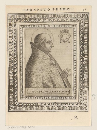 Portrait of Pope Agapitus I