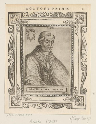 Portrait of Pope Agatho