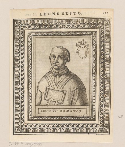 Portrait of Pope Leo VI