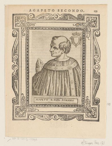 Portrait of Pope Agapitus II