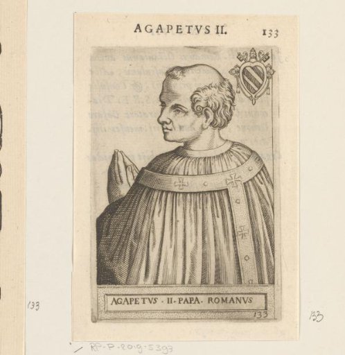 Portrait of Pope Agapitus II