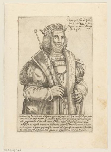 Portrait of Clovis IV, King of Neustria, Burgundy and Austrasia