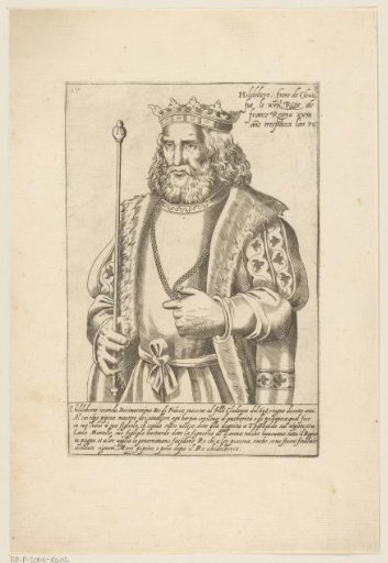 Portrait of Childebert III, King of Austrasia, Burgundy and Neustria