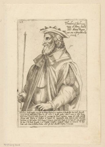 Portrait of Theuderik IV, King of the Franks