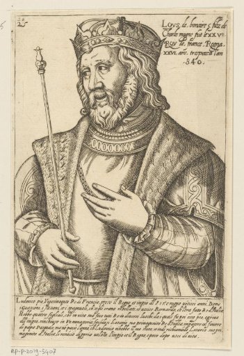Portrait of Louis the Pious, King of the Franks