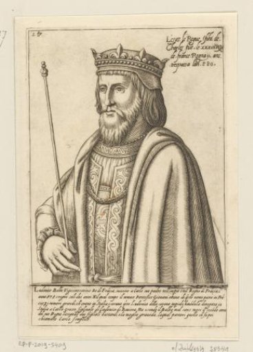 Portrait of Louis the Stammerer, King of West Francia