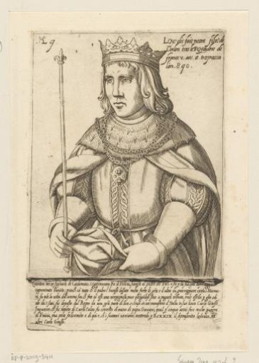 Portrait of Louis III, King of West Francia