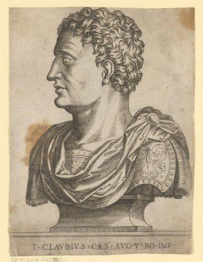 Portrait bust of Claudius I, Emperor of the Roman Empire