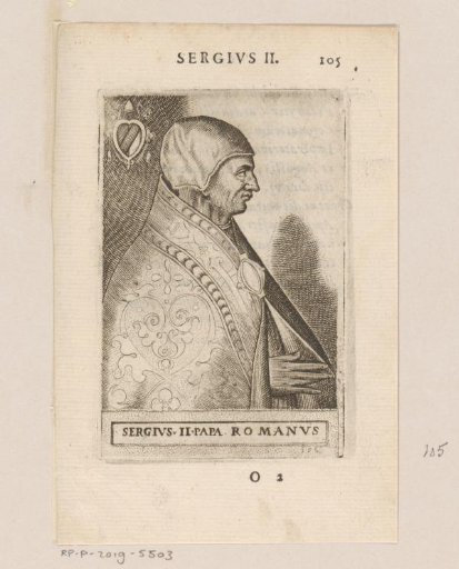 Portrait of Pope Sergius II