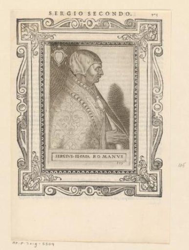 Portrait of Pope Sergius II
