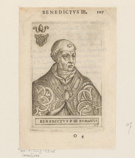 Portrait of Pope Benedict III