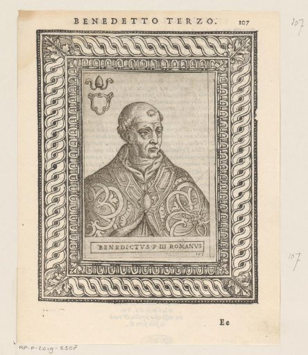 Portrait of Pope Benedict III