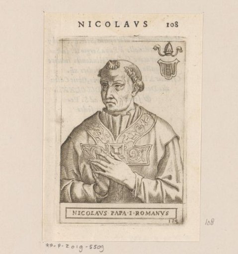 Portrait of Pope Nicholas I