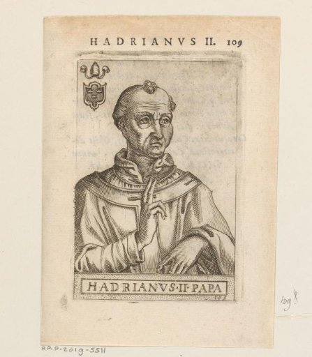 Portrait of Pope Adrian II