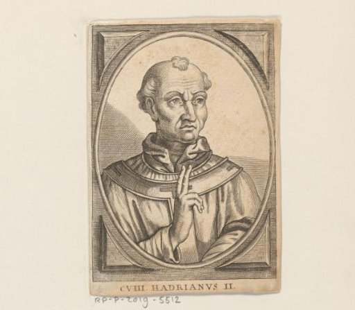 Portrait of Pope Adrian II