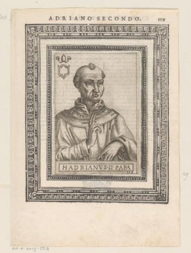 Portrait of Pope Adrian II