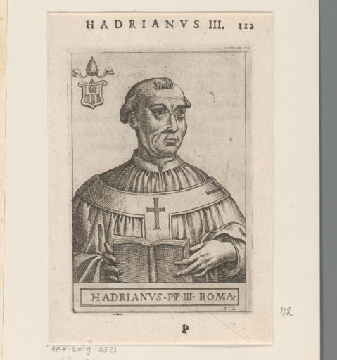 Portrait of Pope Adrian III