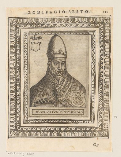 Portrait of Pope Boniface VI