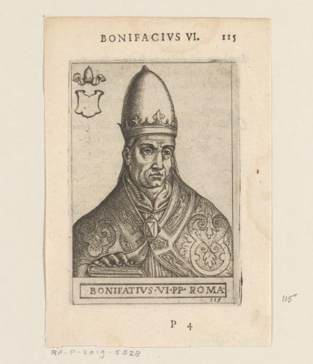 Portrait of Pope Boniface VI