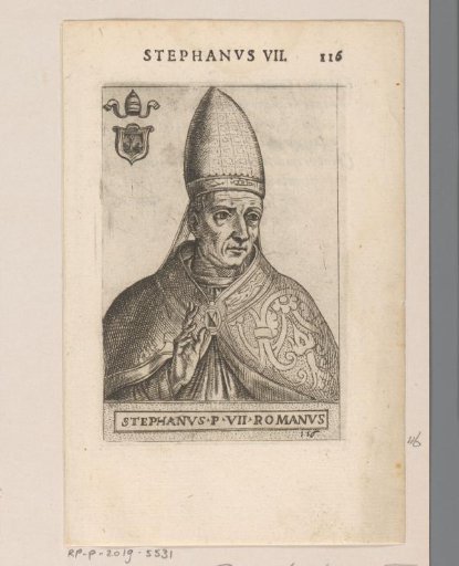 Portrait of Pope Stephen VI (VII)