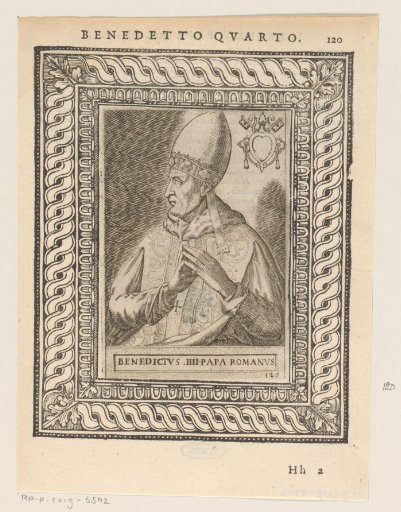 Portrait of Pope Benedict IV