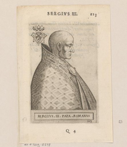 Portrait of Pope Sergius III