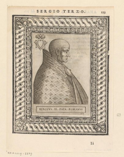 Portrait of Pope Sergius III