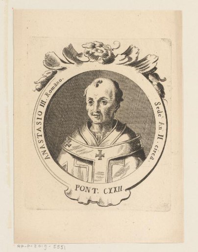 Portrait of Pope Anastasius III