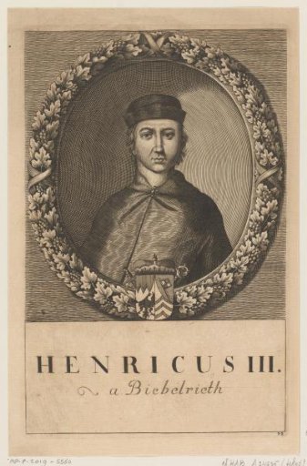 Portrait of Heinrich III von Berg, Bishop of Würzburg