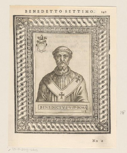 Portrait of Pope Benedict V