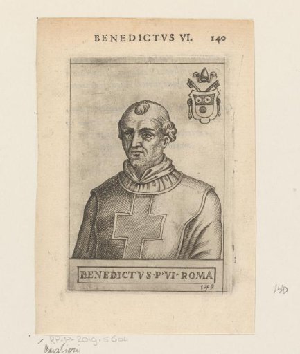 Portrait of Pope Benedict VI