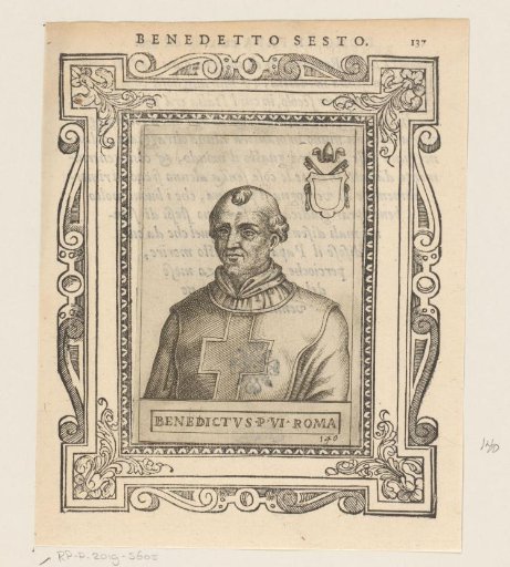 Portrait of Pope Benedict VI