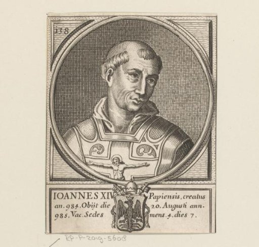 Portrait of Pope John XIV