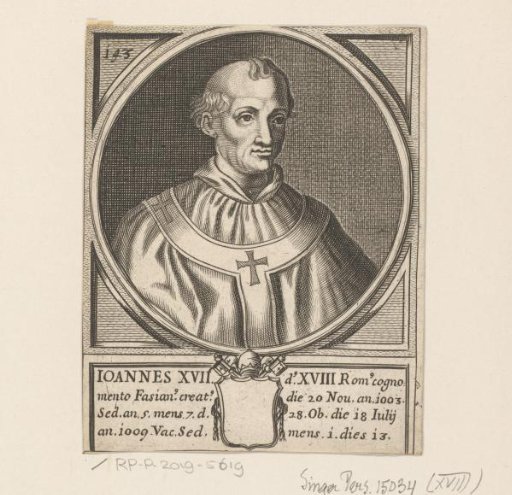 Portrait of Pope John XVIII