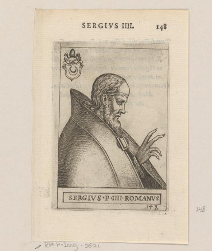 Portrait of Pope Sergius IV