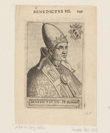Portrait of Pope Benedict VII