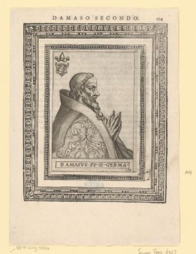 Portrait of Pope Damasus II