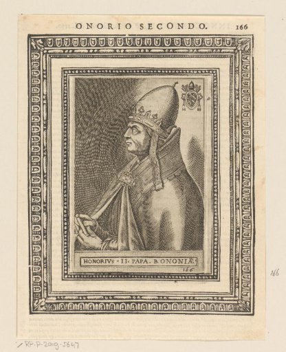 Portrait of Pope Honorius II