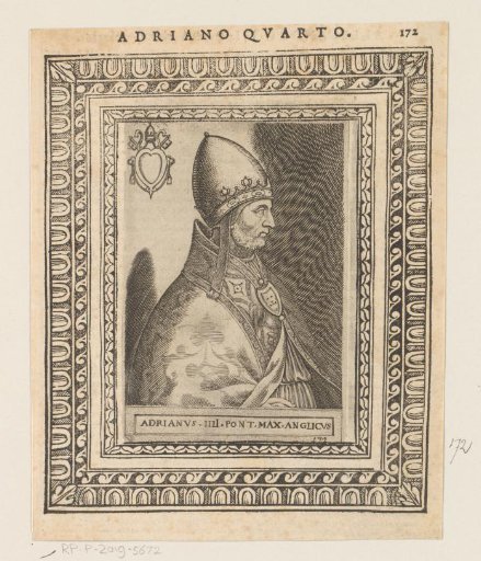 Portrait of Pope Adrianus IV