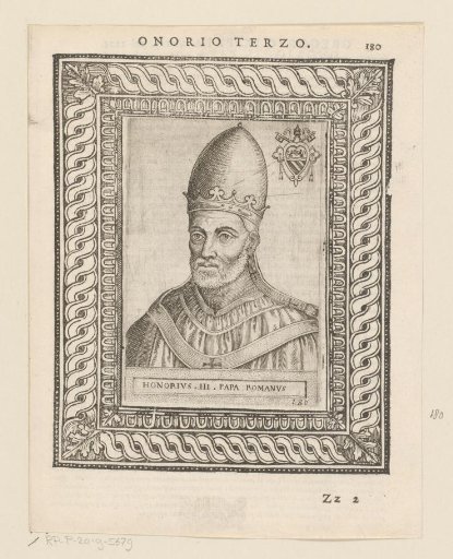 Portrait of Pope Honorius III