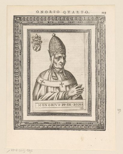 Portrait of Pope Honorius IV