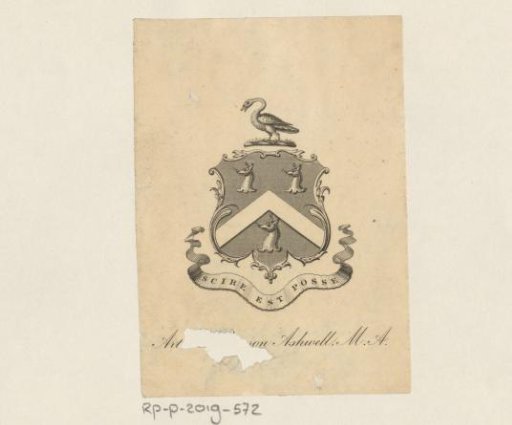 Ex libris of Art[...]on Ashwell M.A.