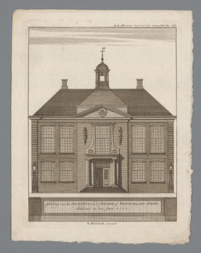 Front view of the courthouse in Watergraafsmeer
