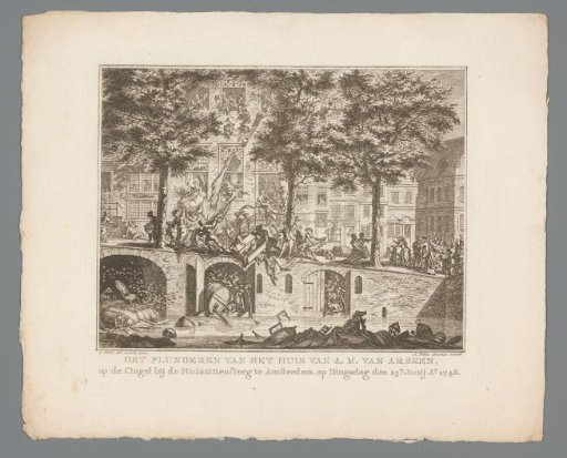 Plundering of the House of A.M. van Arssen in Amsterdam, 1748