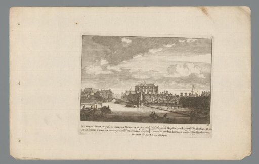 View of the Muidergracht in Amsterdam
