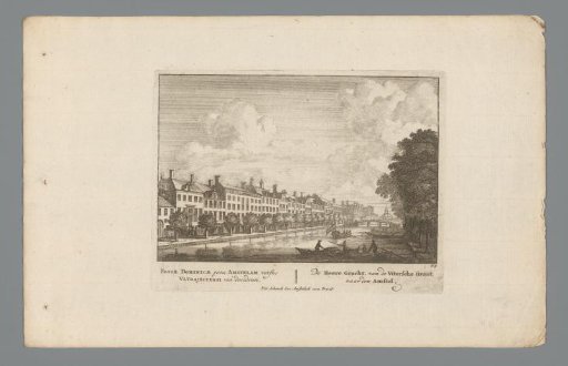 View of the Herengracht in Amsterdam from the Utrechtsestraat